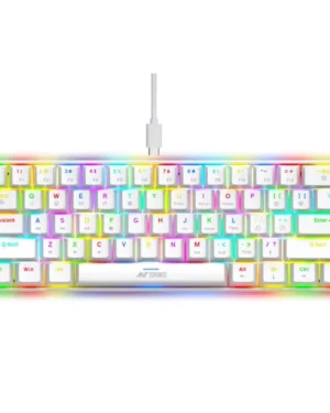 Ant Esports MK1300 V2 White Mini Keyboard with Brown Switches